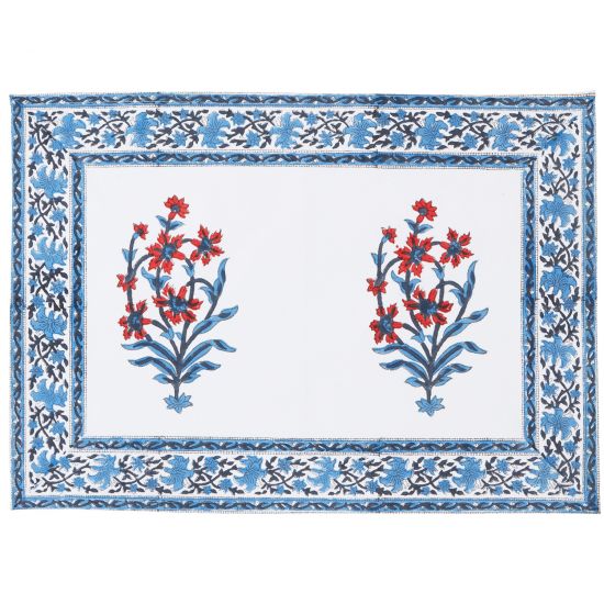 Nargis Placemat - Orange/Blue (Set of 2)
